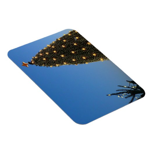 大きく小さなクリスマスツリーIホリデーサンセット マグネット (右側)