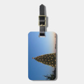 大きく小さなクリスマスツリーIホリデーサンセット ラゲッジタグ (正面縦)