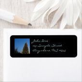 大きく小さなクリスマスツリーIホリデーサンセット ラベル (インサイチュ)