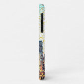 大きく建てられた都市の青みがかったモザイク Case-Mate iPhoneケース (裏面/左)