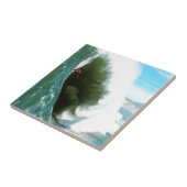 大きく急なサーフィンの波 タイル (側面)