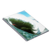 大きく急なサーフィンの波 ノートブック (右側)