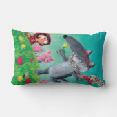 大きく悪いオオカミ ランバークッション (裏面)