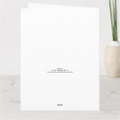 大きく折り畳まれたコウノトリのグリーティングカード カード (裏面)