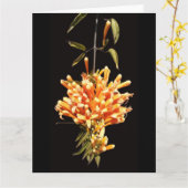 大きく折り畳んだ花グリーティングカード カード (黄色い花)