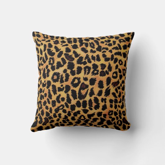 大きく暖かいヒョウのプリントの100%年の綿の装飾用クッション クッション (裏面)