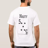 大きく滑らかな5 Tシャツ (裏面)