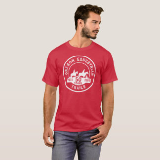 大きく白いロゴの短いスリーブを付けられたTシャツ Tシャツ