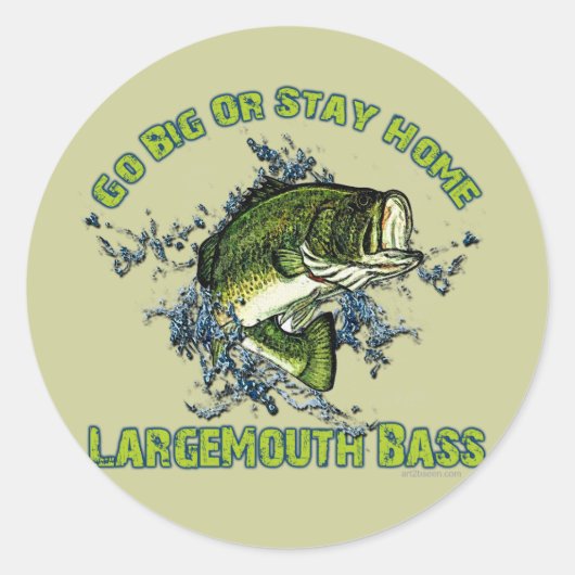 大きく移動または家にいる ラウンドシール (正面)