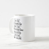 大きく素晴らしして実現させる コーヒーマグカップ (正面左)