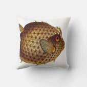 大きく美しいパッファーの魚の装飾用クッション クッション (裏面)