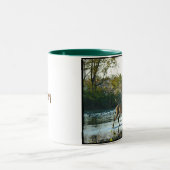 大きく美しい木びき台II ツートーンマグカップ (中央)