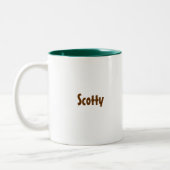 大きく美しい木びき台II ツートーンマグカップ (左)