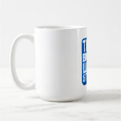 大きく考えて、より努力する コーヒーマグカップ (左)