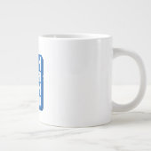 大きく考えて、より努力する ジャンボコーヒーマグカップ (右)