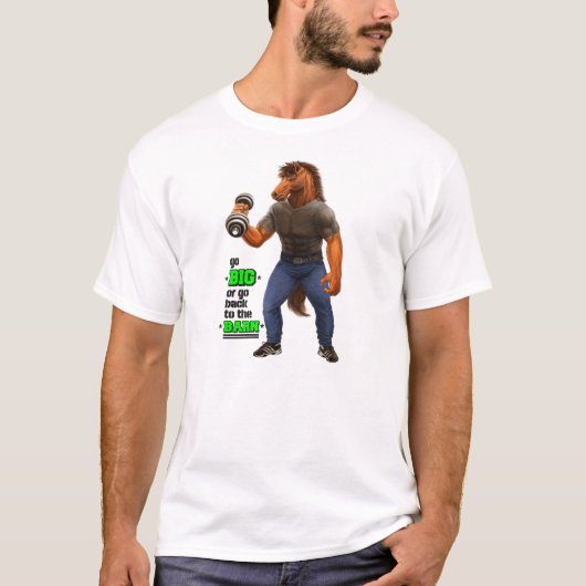 大きく行きますか、または納屋のTシャツに戻って下さい Tシャツ (正面)
