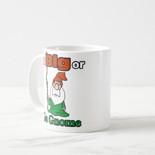 大きく行くか行く格言、かわいい、おもしろいリスクを取る コーヒーマグカップ (正面左)