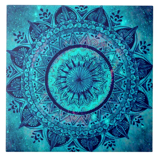 大きく装飾的な写真またはイメージのタイル タイル (正面)