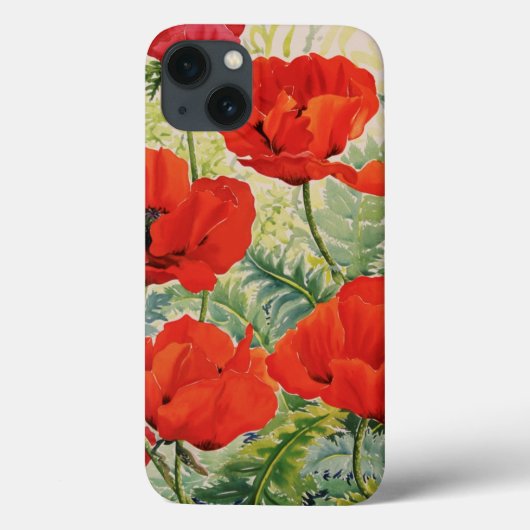 大きく赤いケシ Case-Mate iPhoneケース (裏面)