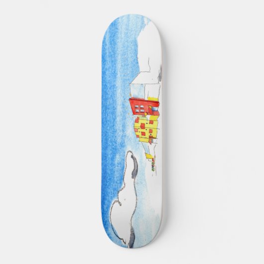 大きく赤いドアの@DuPageの子供の博物館 スケートボード (正面)