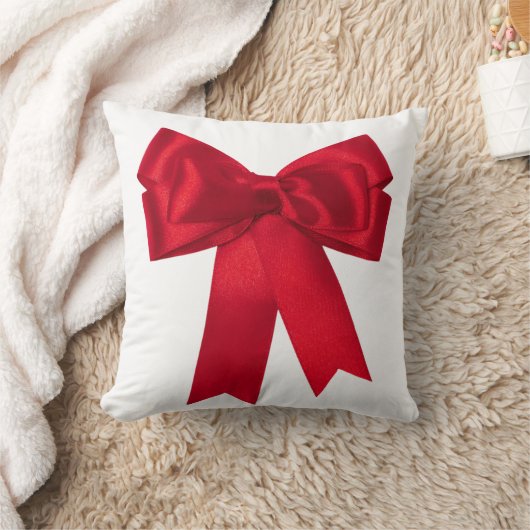 大きく赤い弓枕 クッション (ブランケット)