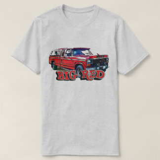 大きく赤い2デザインより高く Tシャツ