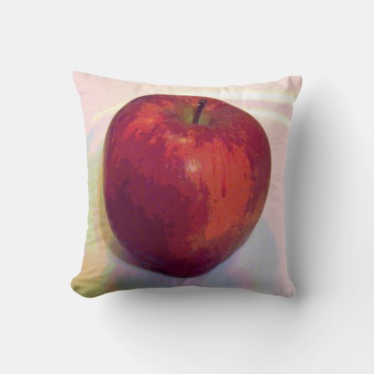 大きく赤いApple クッション (正面)