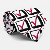 大きく赤く及び黒いチェック・ボックス-カチカチその! ネクタイ (ロール)