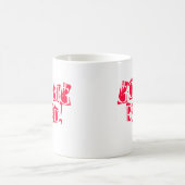 大きく赤は行きます! 、大きく赤は行きます! コーヒーマグカップ (中央)