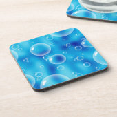 大きく跳ね返る青い泡 コースター (左側)