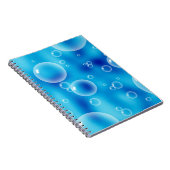 大きく跳ね返る青い泡 ノートブック (右側)