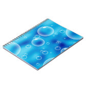 大きく跳ね返る青い泡 ノートブック (左側)