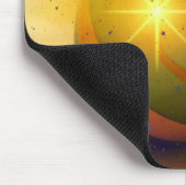 大きく輝くクリスマスの飾り マウスパッド (コーナー)