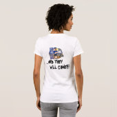 大きく醜いBBQの女性ティー Tシャツ (裏面フル)