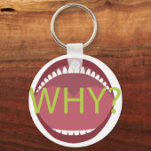 大きく開いた口 キーホルダー (正面)