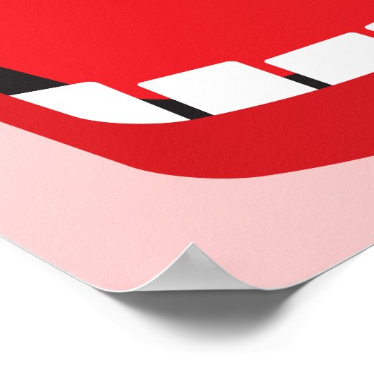 大きく開いた口 ポスター (角)