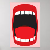 大きく開いた口 ポスター (正面)