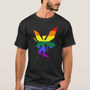 大きく陽気な虹の妖精 Tシャツ