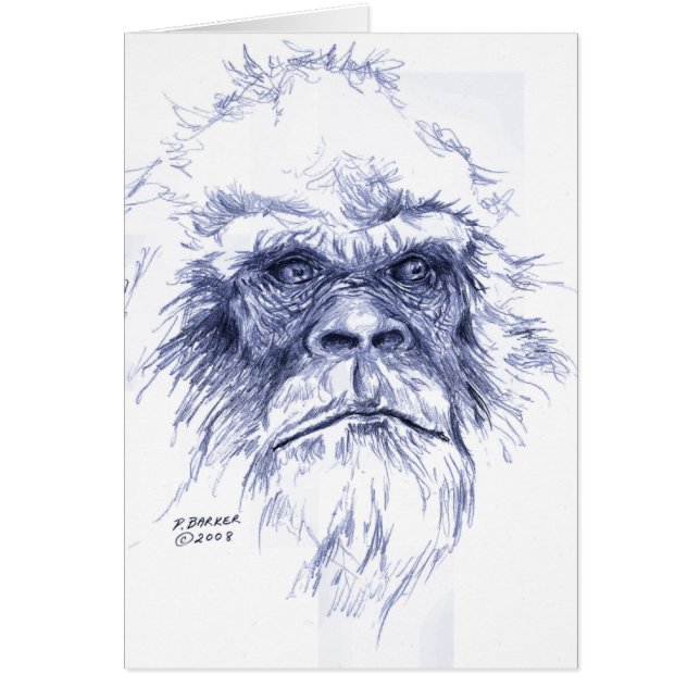 大きく青いサスカッチ (正面)