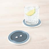 大きく青いボタン コースター (側面)