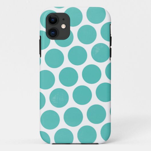 大きく青い水玉模様 Case-Mate iPhoneケース (裏面)