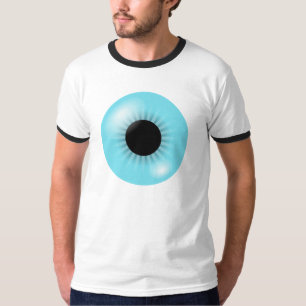 大きく青い眼球のTシャツ Tシャツ