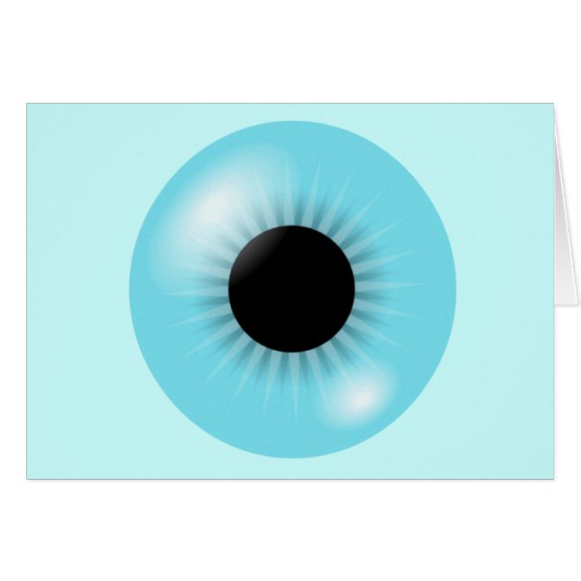大きく青い眼球 (正面横)