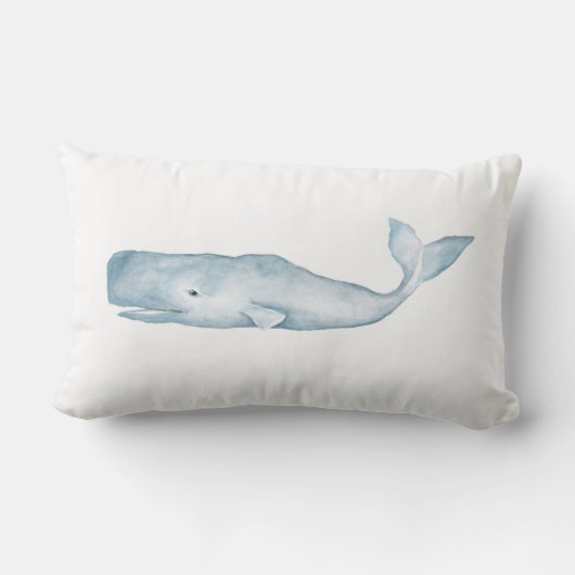 大きく青い腰神経のアクセントの枕 ランバークッション (裏面)