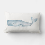 大きく青い腰神経のアクセントの枕 ランバークッション (正面)