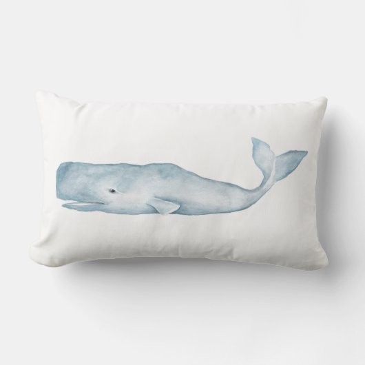 大きく青い腰神経のアクセントの枕 ランバークッション (正面)