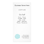 大きく青い花は棚カードを整備します ラックカード (裏面)