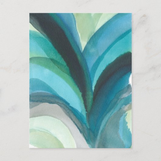 大きく青い葉I ポストカード (正面)