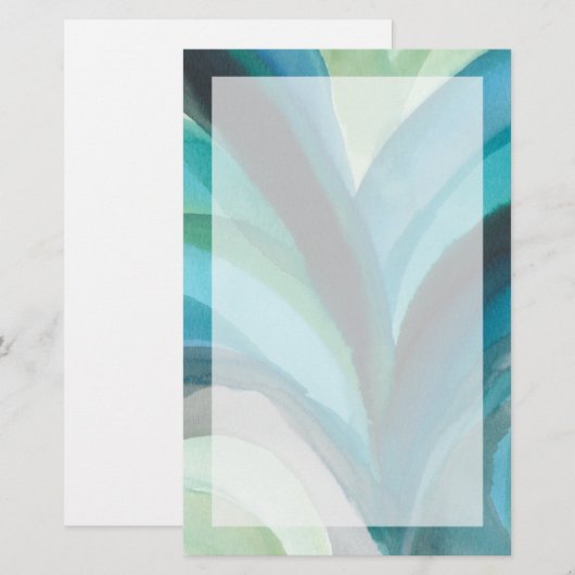 大きく青い葉I 便箋 (正面/裏面)