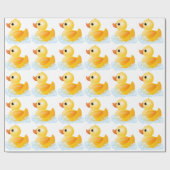 大きく黄色いアヒル ラッピングペーパー (フラット)